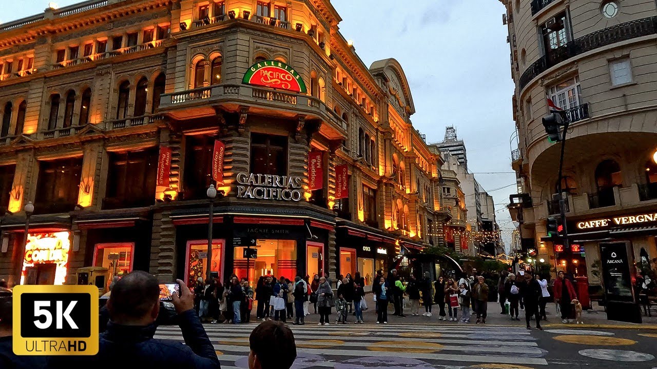 【5K】CALLE FLORIDA at Night | Buenos aires Night Life | Walking Tour 2023