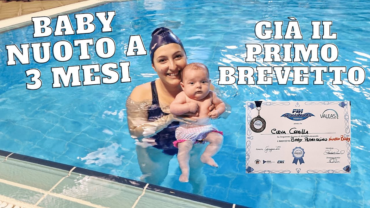 BABY NUOTO A 3 MESI CON LA MAMMA👶🏊&zwj;♀