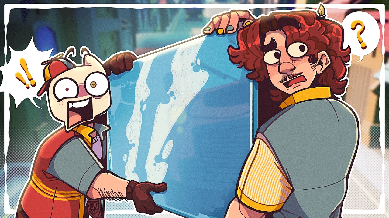 carrying the glass with smii7y & trying our best not to break it while yelling at each other