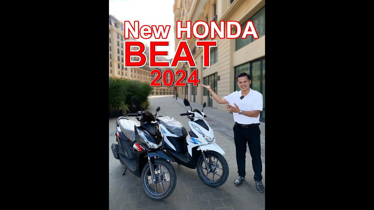 New Beat 2024 Black & White ម៉ូតូរូបរាងតូចច្រឡឹង និងតម្លៃ ល្អ ម៉ូតូមានគុណភាពខ្ពស់💕