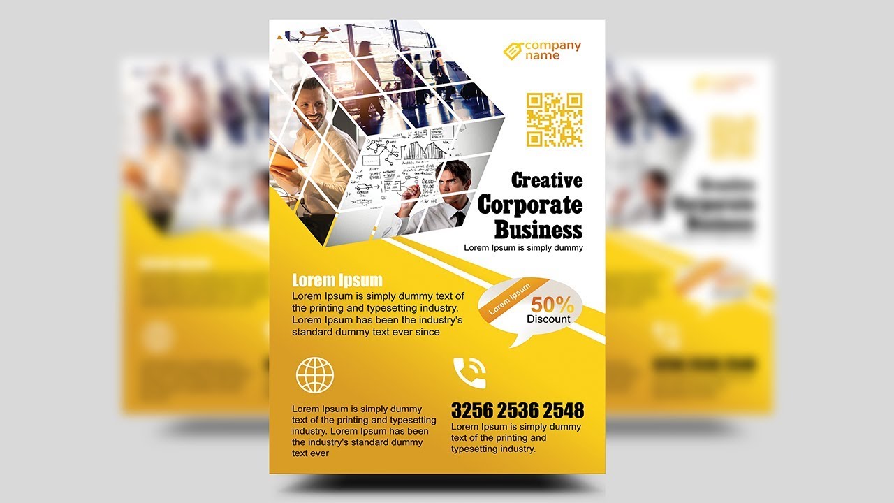 Creative Corporate Business Flyer | Photoshop Tutorial