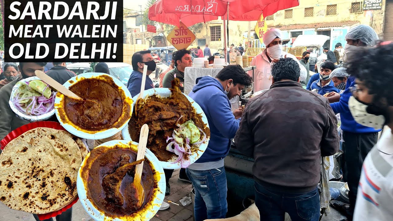 Old Delhi Ka Desi Meat at Sardarji Meat Wale | Sadar Bazar | Old Delhi Street Food