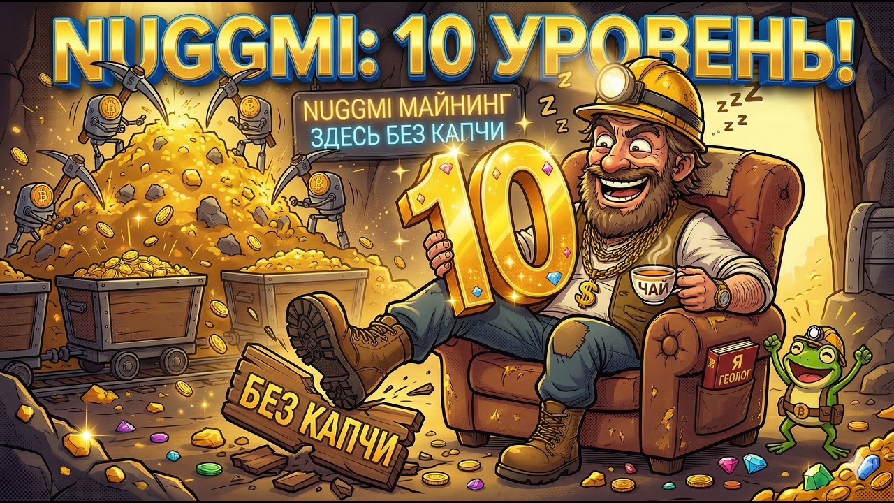 NUGGMI: Секретная стратегия! Как забрать х2 ЗОЛОТА и апнуть 10 Уровень за 5 минут! ⛏️