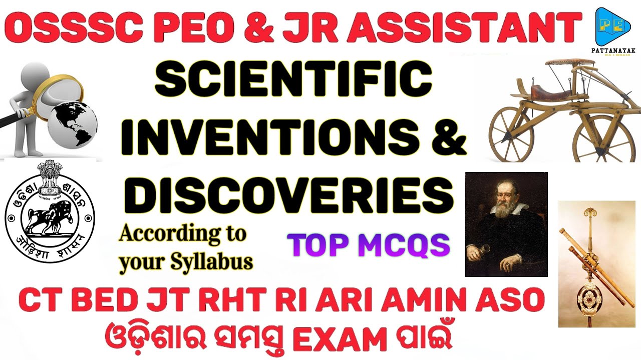 Scientific Inventions and discoveries | OSSSC PEO & JA | ASO | RI ARI AMIN | CT | B.ED