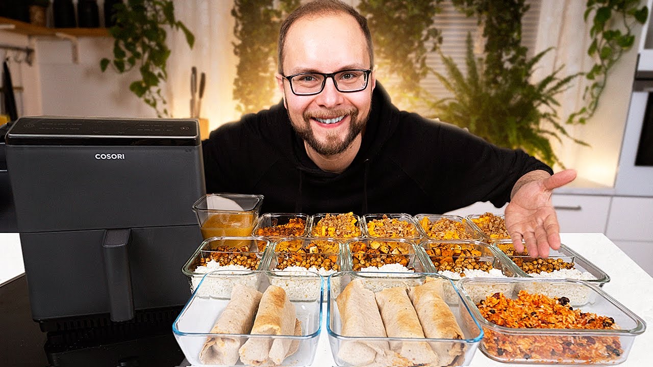 Unter 45 Min für 1 Woche (ultra schnelles Airfryer Meal Prep)
