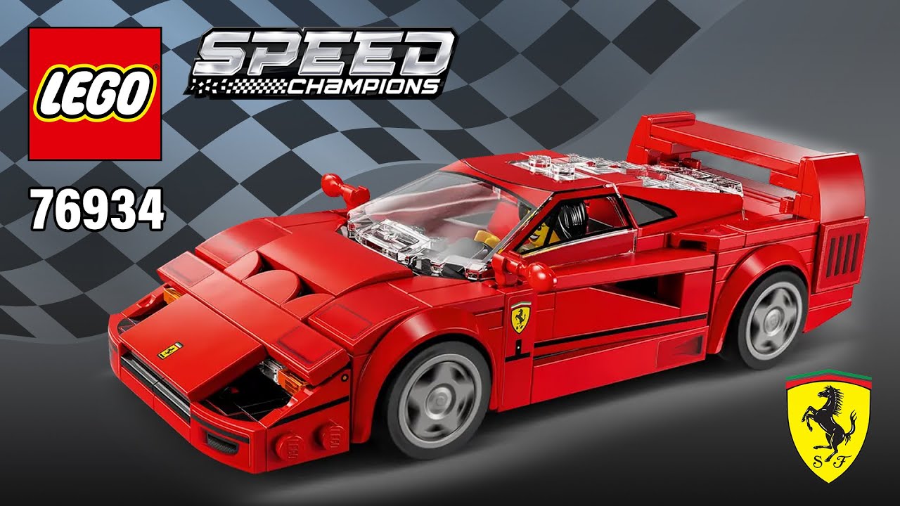 LEGO Speed Champions Ferrari F40 Supercar (76934)[318 pcs] Step-by-Step Building Instructions | TBB