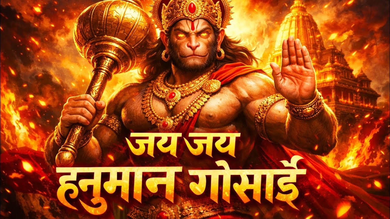 जय जय हनुमान गोसाईं 🚩 Powerful Hanuman Bhajan | Jai Jai Hanuman Gosai | Bajrangbali Bhakti Song