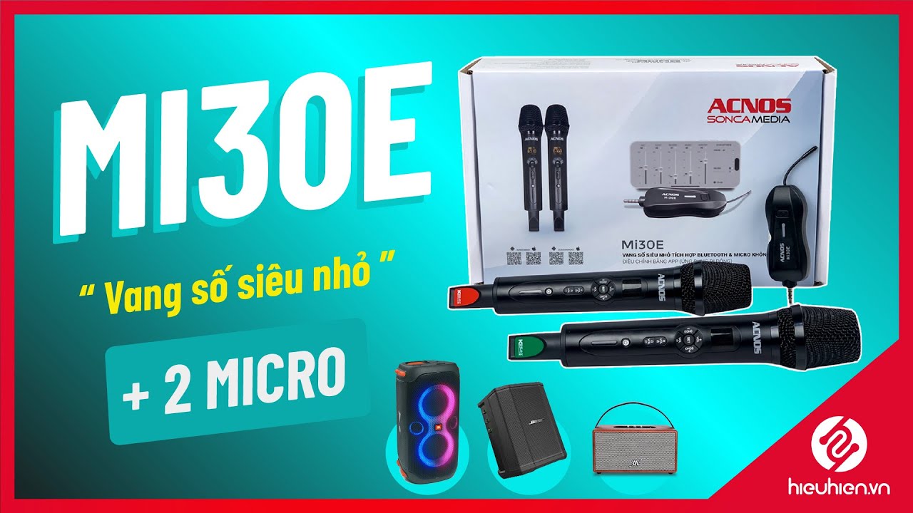 Unbox Acnos Mi30E - Vang Số Siêu Mini Kèm 2 Micro [Hieuhien.vn]