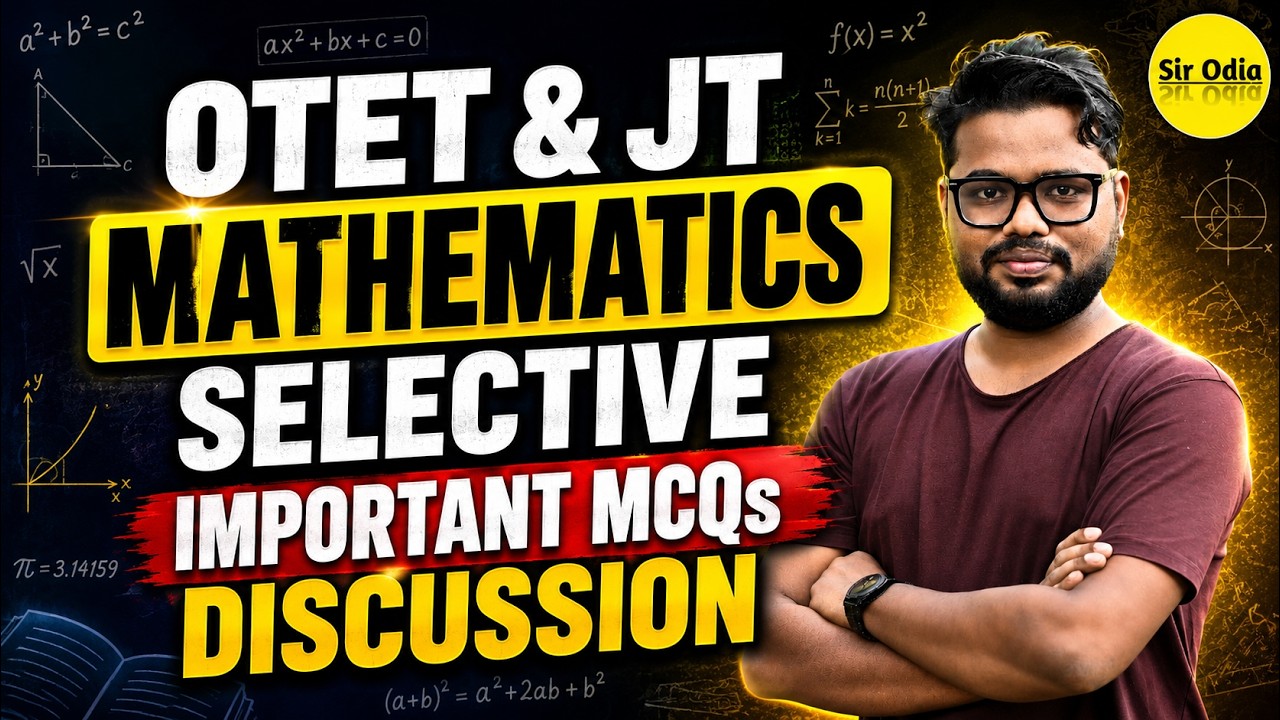 OTET & JT Mathematics Important MCQs Discussion 2026 | Selective Questions | By - Jagya Sir