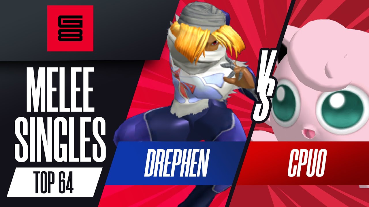 Drephen vs CPU0 - Top 64 Melee Singles - G8 | Sheik vs Jigglypuff