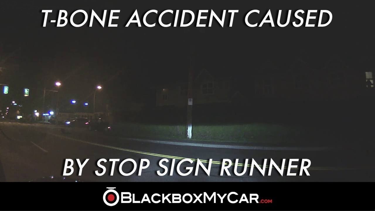 T-Bone Accident Caused by a Stop Sign Runner - BlackboxMyCar