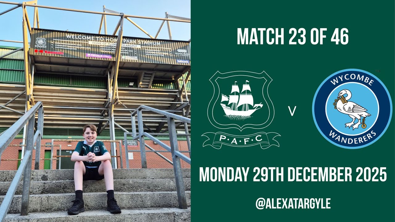 PAFC v Wycombe: Argyle snatch late equaliser in the last game of the year! Pepple saves Argyle!