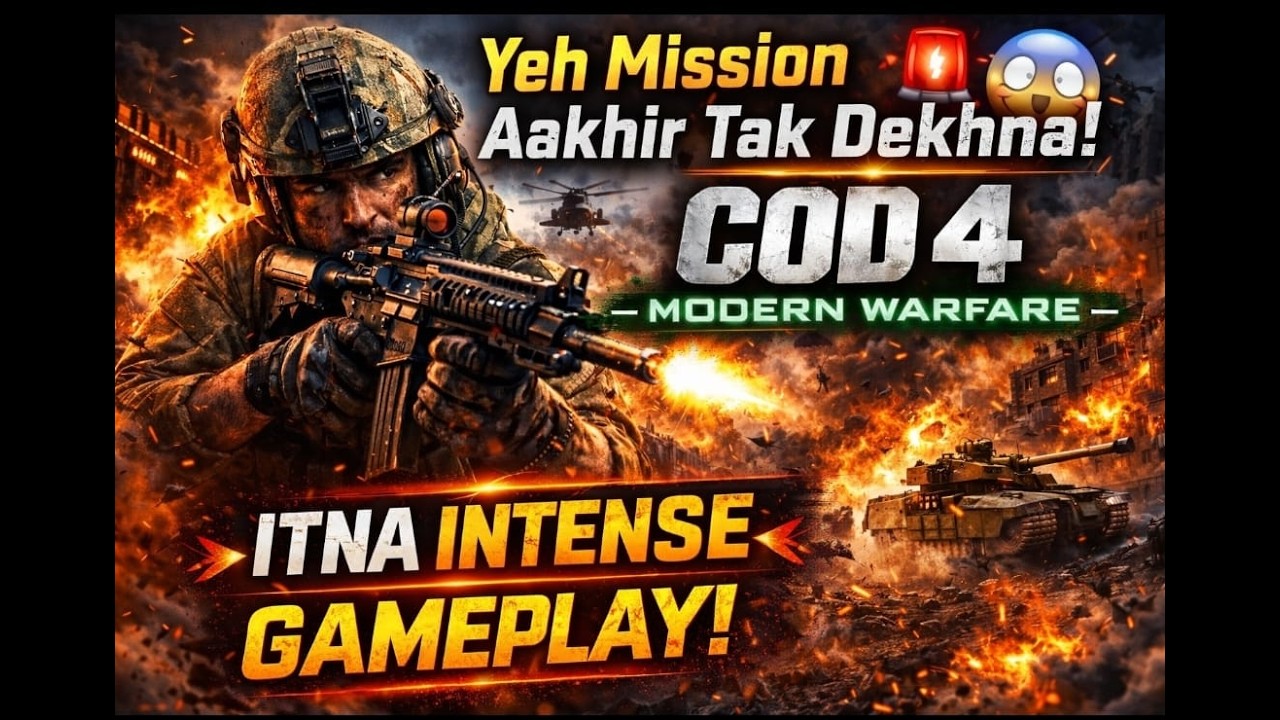 Kya Main Is Mission Mein Bach Paya? 😨 | COD 4 Modern Warfare