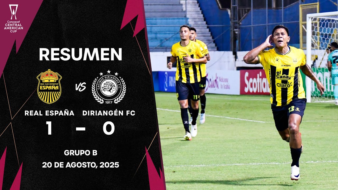 Real Espa&ntilde;a vs Diriang&eacute;n FC | Copa Centroamericana Concacaf 2025 | Fase de Grupos