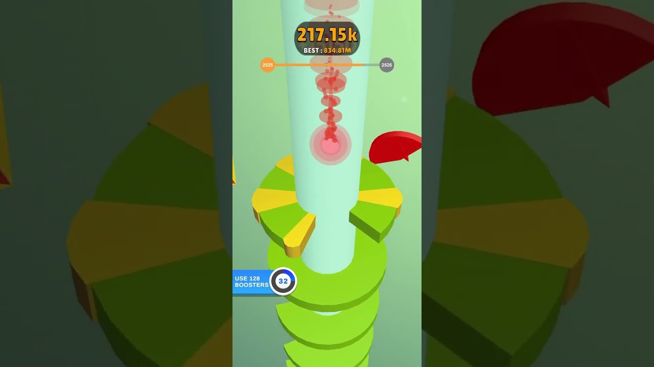 Helix Jump: Level 2525 #helixjump #gaming #mobile #shorts