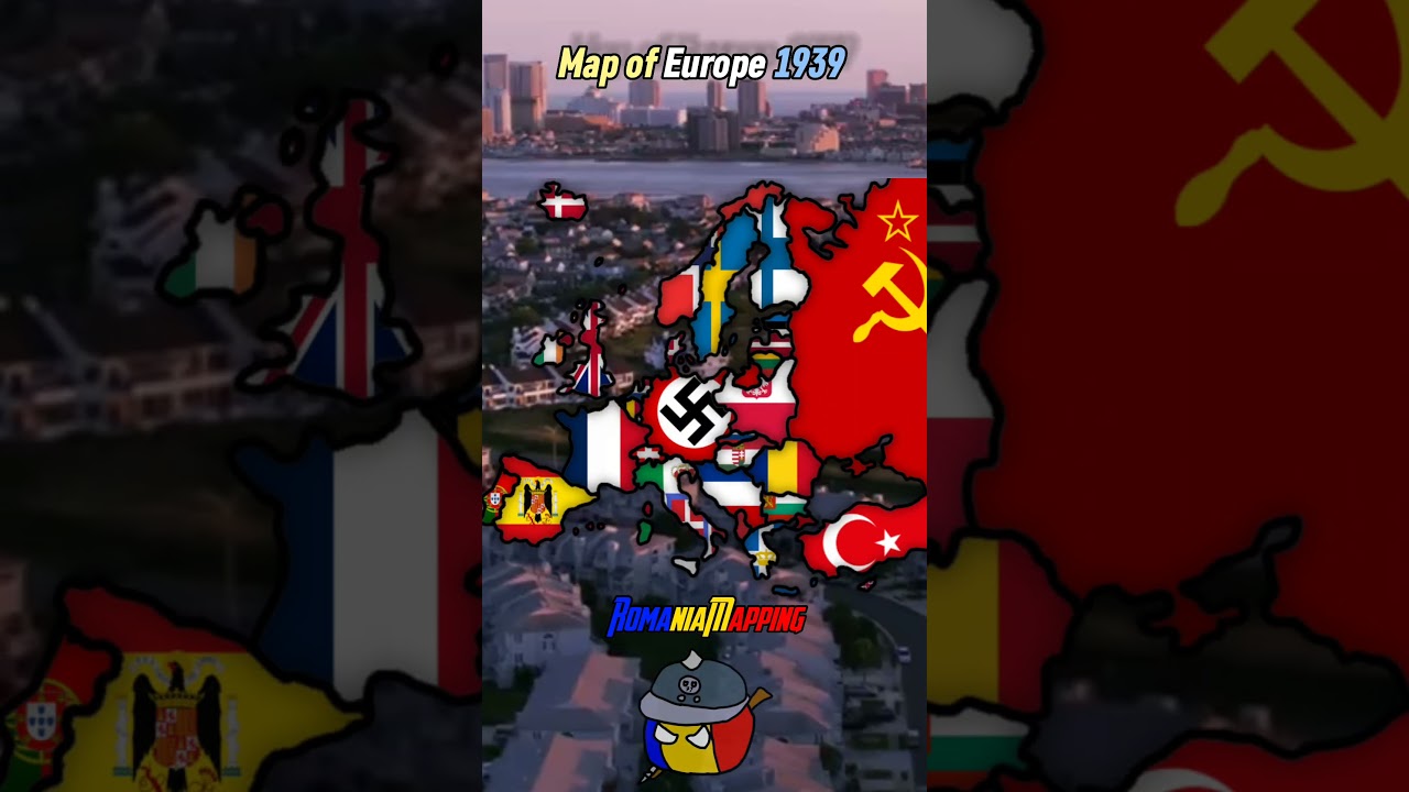 Map of Europe 1939