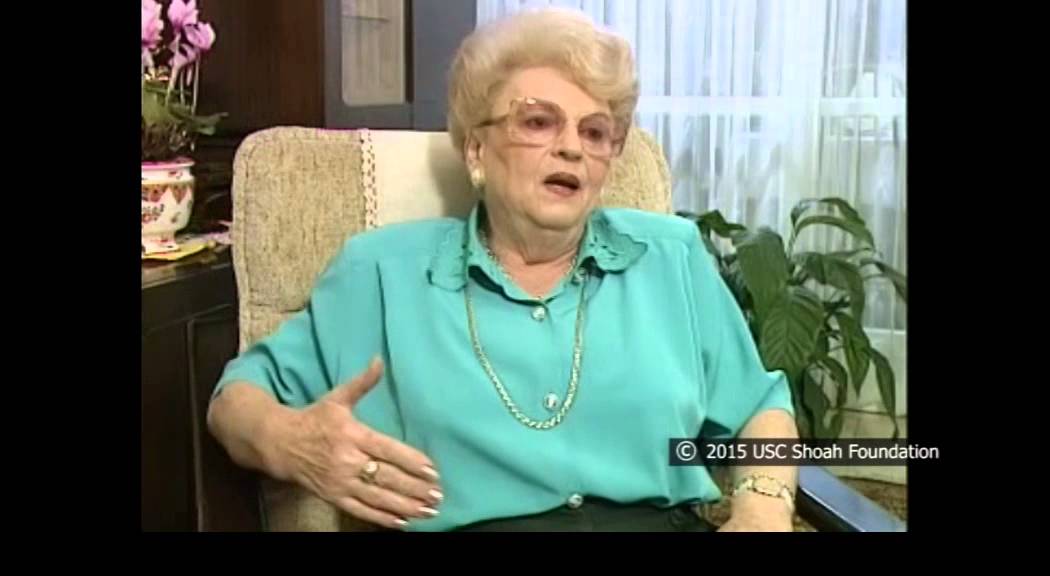Holocaust survivor Bronia Landau talks about her escape from the death march