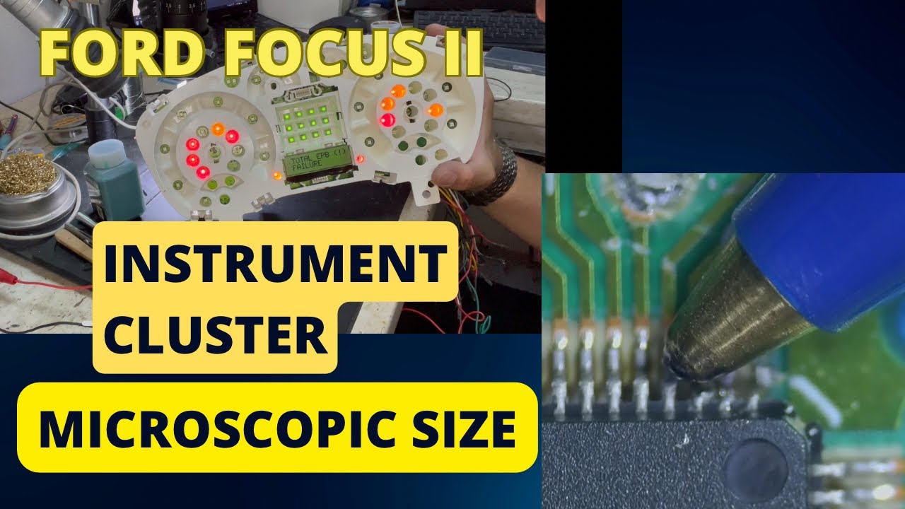 Ford Focus II Instrument Cluster repair - replacing LEDs gone wrong