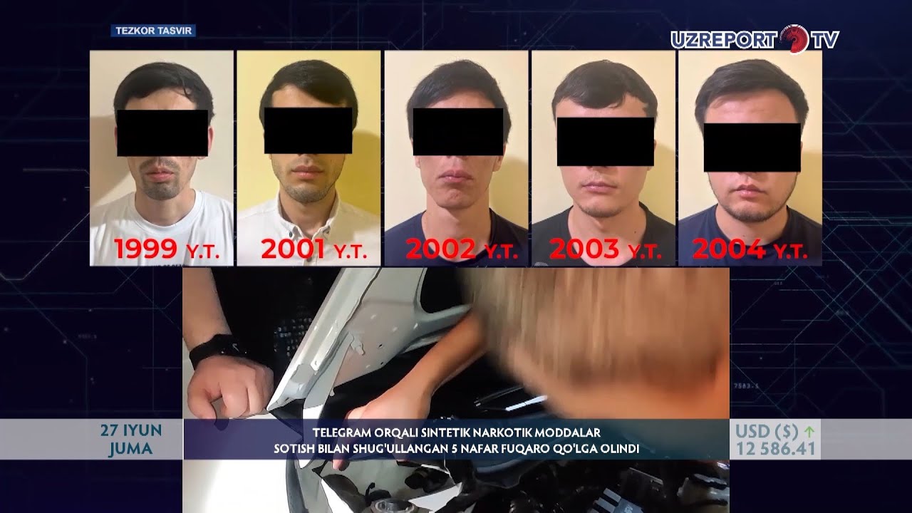 Telegram orqali sintetik narkotik moddalar sotish bilan shug‘ullangan 5 nafar fuqaro qo‘lga olindi