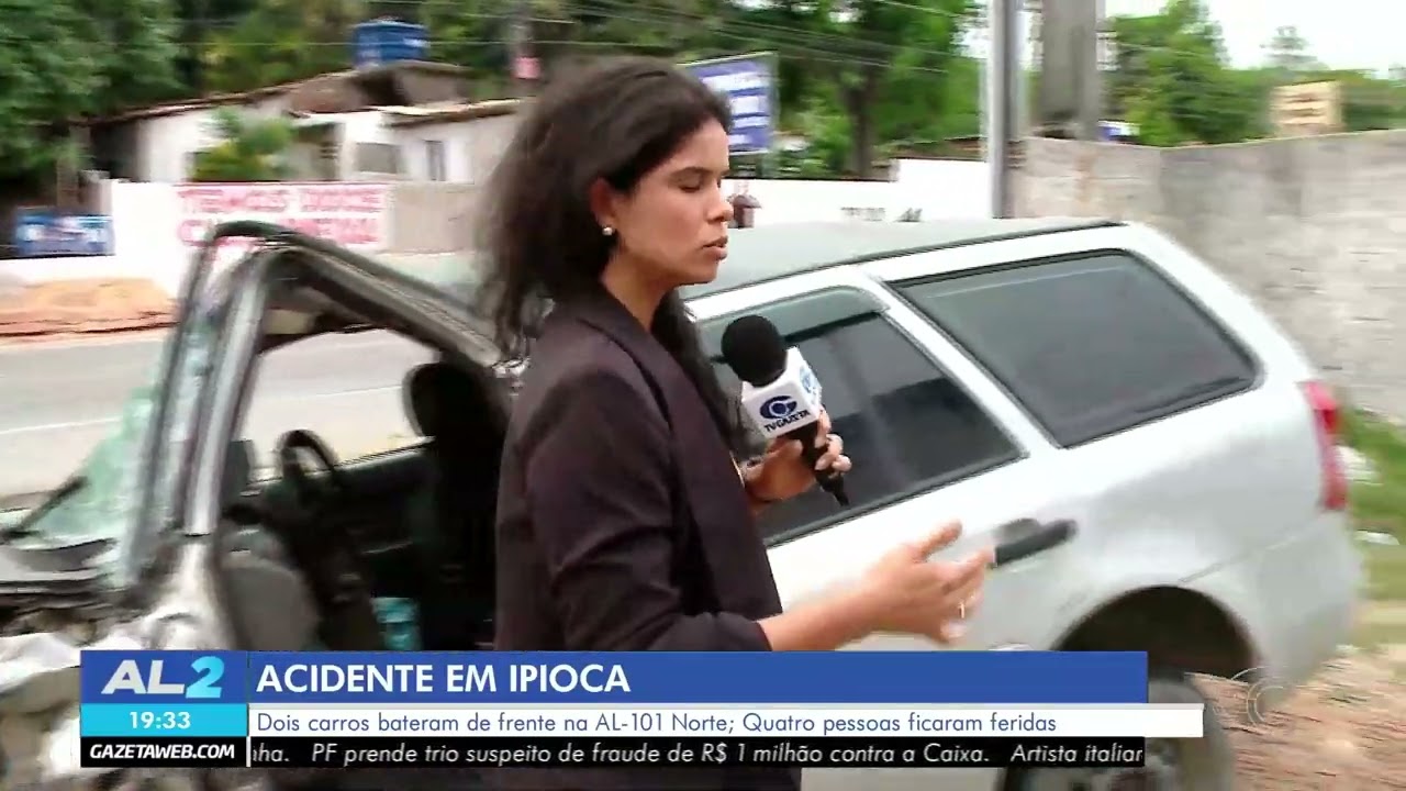Acidente entre dois carros deixa 4 feridos em Ipioca, em Maceió - 26/02/2026