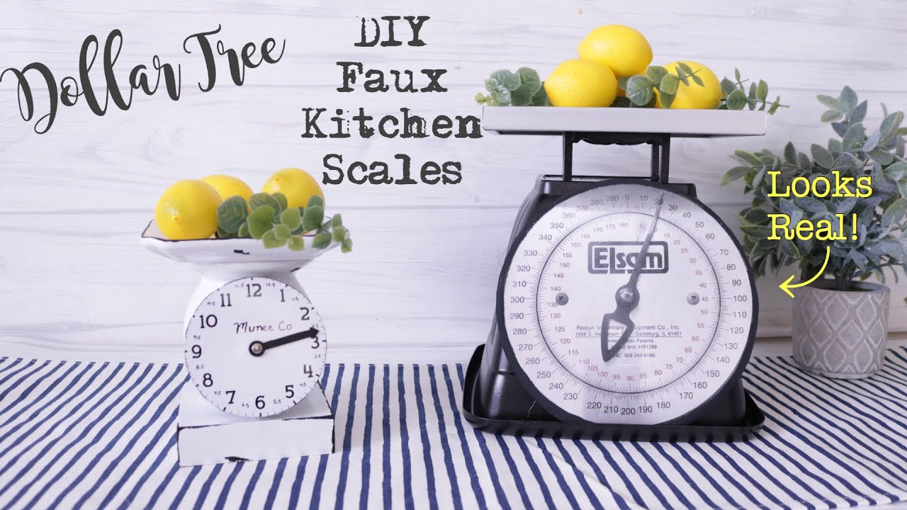 Dollar Tree DIY FARMHOUSE SCALE | Farmhouse Kitchen Scale