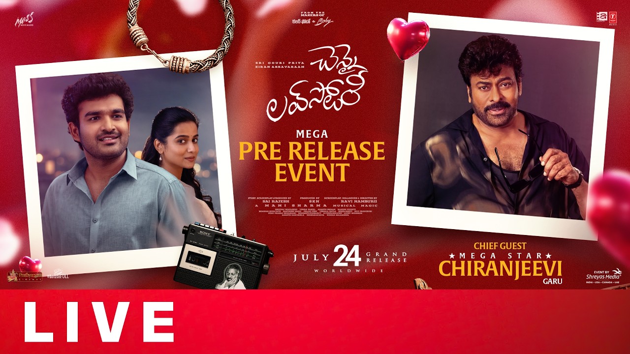 Chennai Love Story Mega Pre-Release Event Live | Kiran Abbavaram | Sri Gouri Priya | Shreyas Media