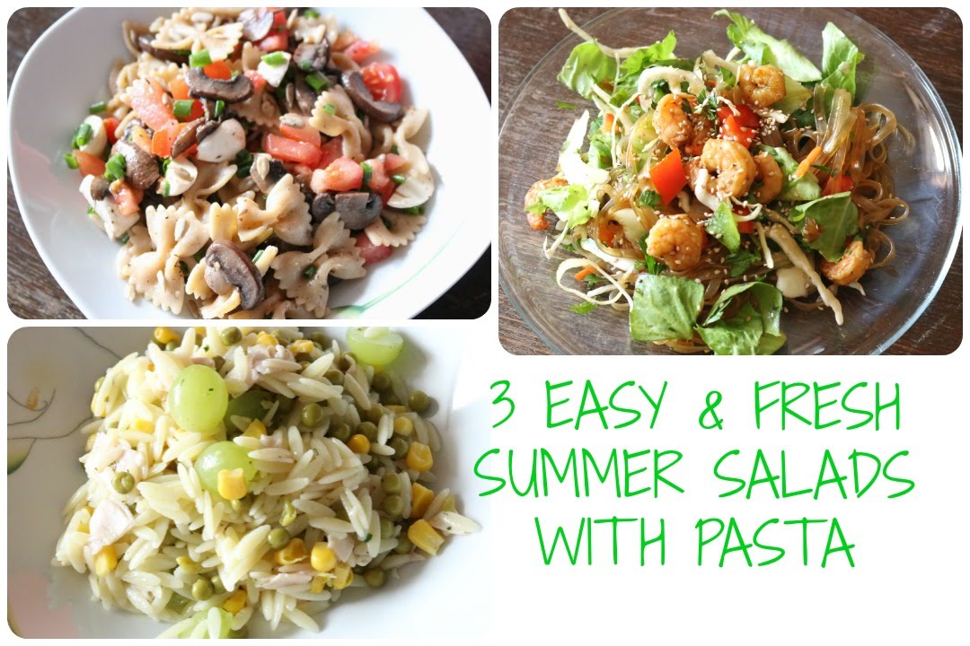 SOMMER SALATE MIT PASTA | Gesund, Frisch, Yummy