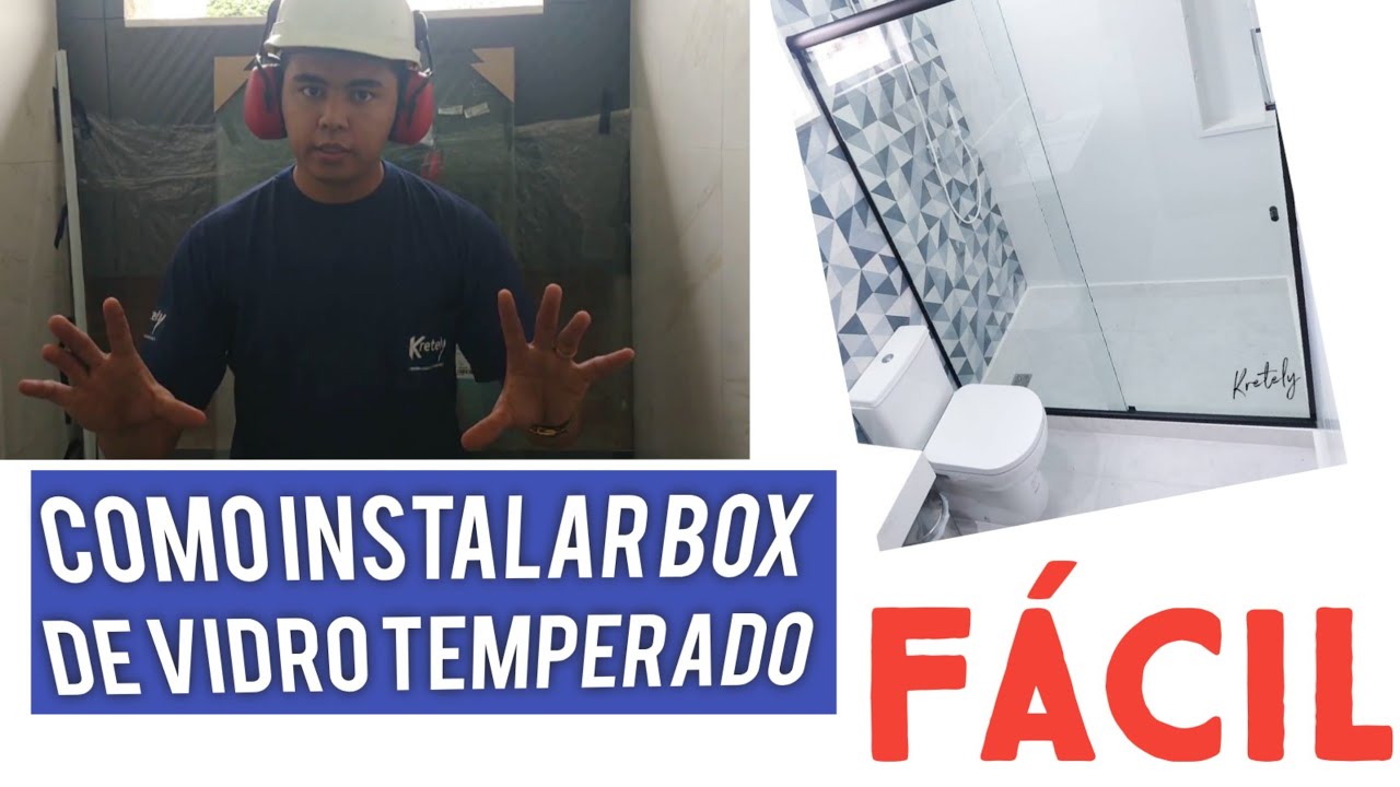 COMO INSTALAR BOX DE VIDRO NO BANHEIRO - FÁCIL