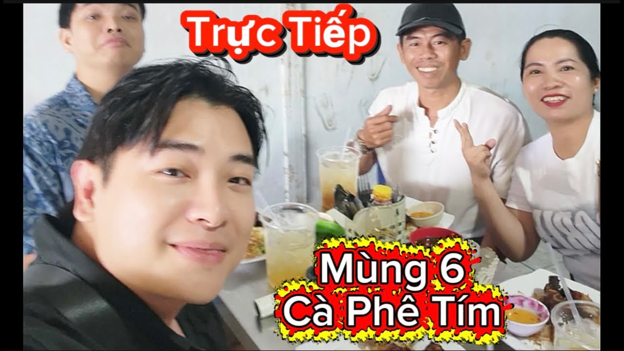 Mỵ vlog đang phát trực tiếp! Mùng 6 Tết Cà phê Hoa Tím.#mỵvlog