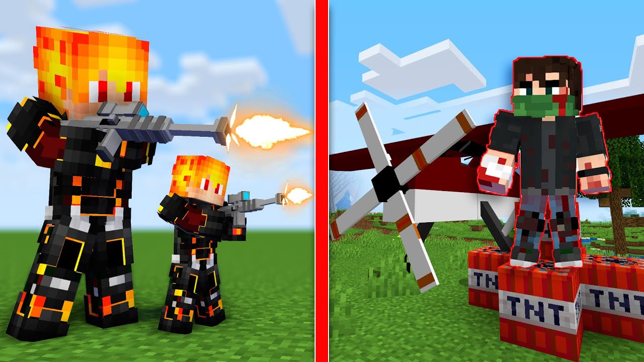 МЫ С КОСТИКОМ ВЗОРВАЛИ АЭРОДРОМ БАНДИТОВ В МАЙНКРАФТ 100% ТРОЛЛИНГ ЛОВУШКИ MINECRAFT