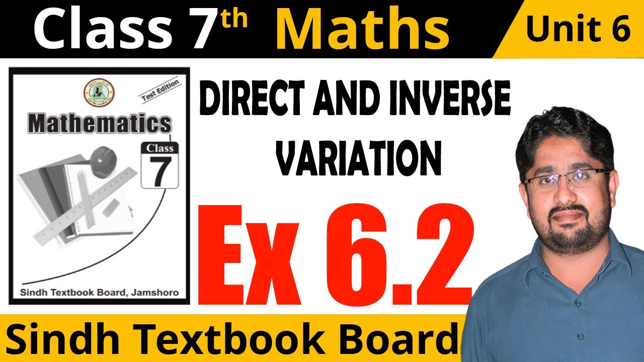 🔴 VARIATION Unit 6 Exercise 6.2 Class 7 Maths Sindh Textbook Board