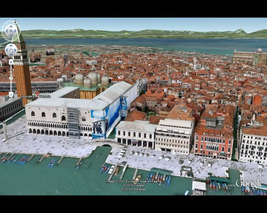 Google Earth Testplay / Videoukázka - 3D - Venice Italy / Benátky Itálie
