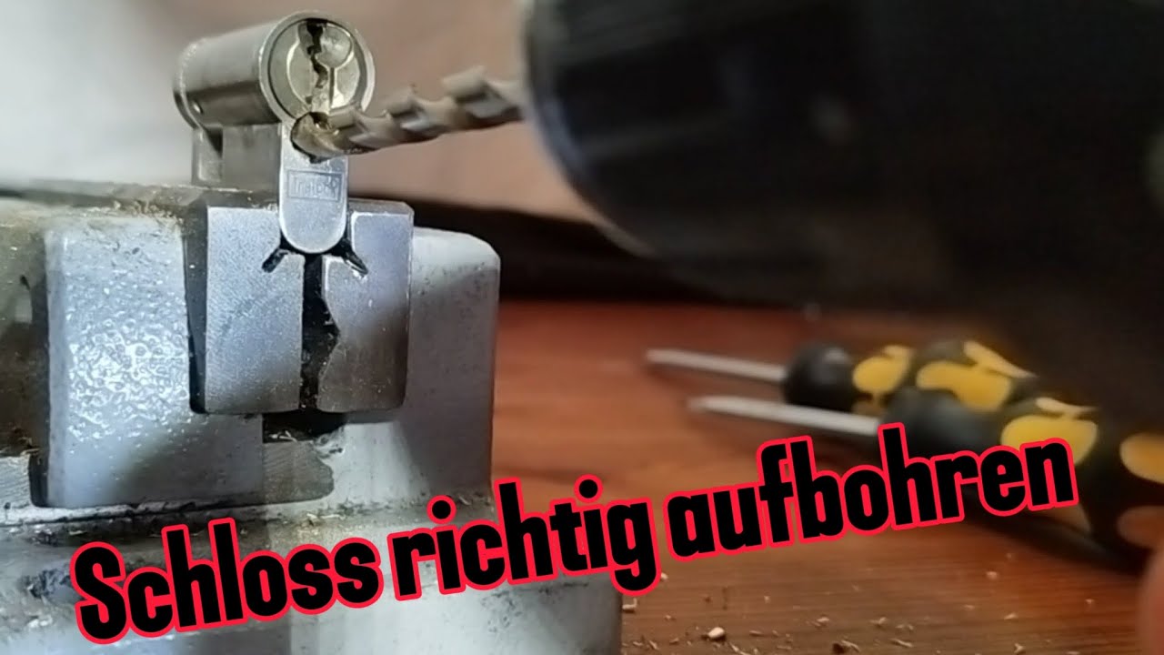 Nur so bohrt  man ein Schloss richtig auf 🛠️