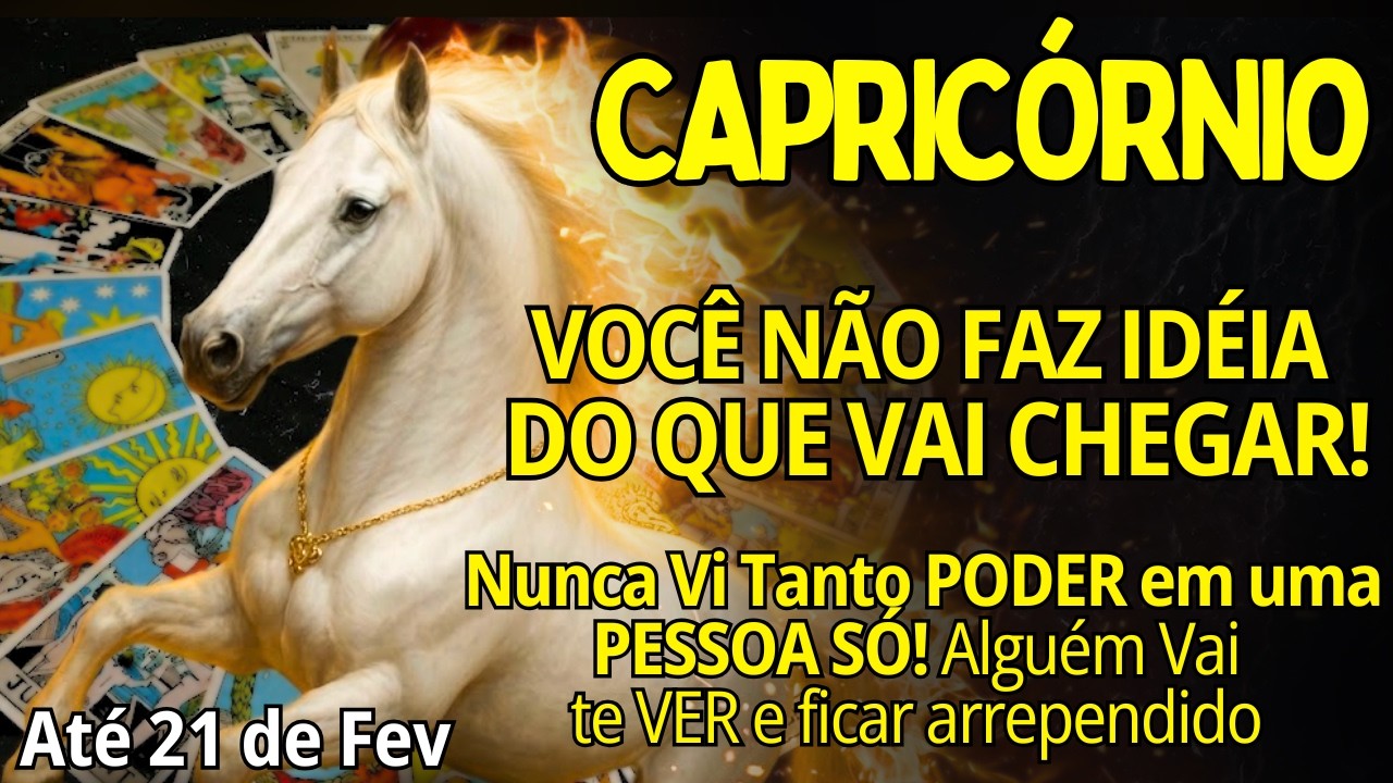 CAPRICÓRNIO ♑SEGURA O CORAÇÃO! NUNCA VI TANTO PODER EM UMA PESSOA SÓ🔥💰❤️ALGUÉM RECONHECE QUE VACILOU