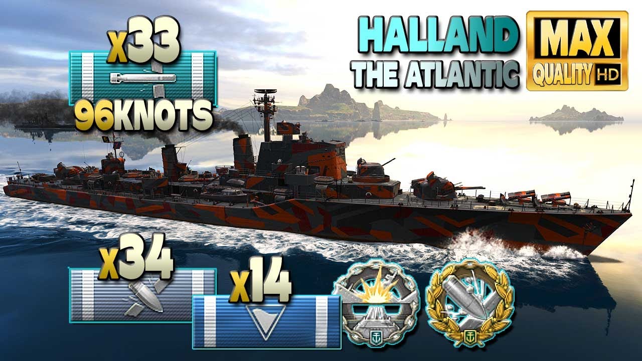 Эсминец Halland: торпеды со скоростью 96 узлов для поиска целей - World of Warships
