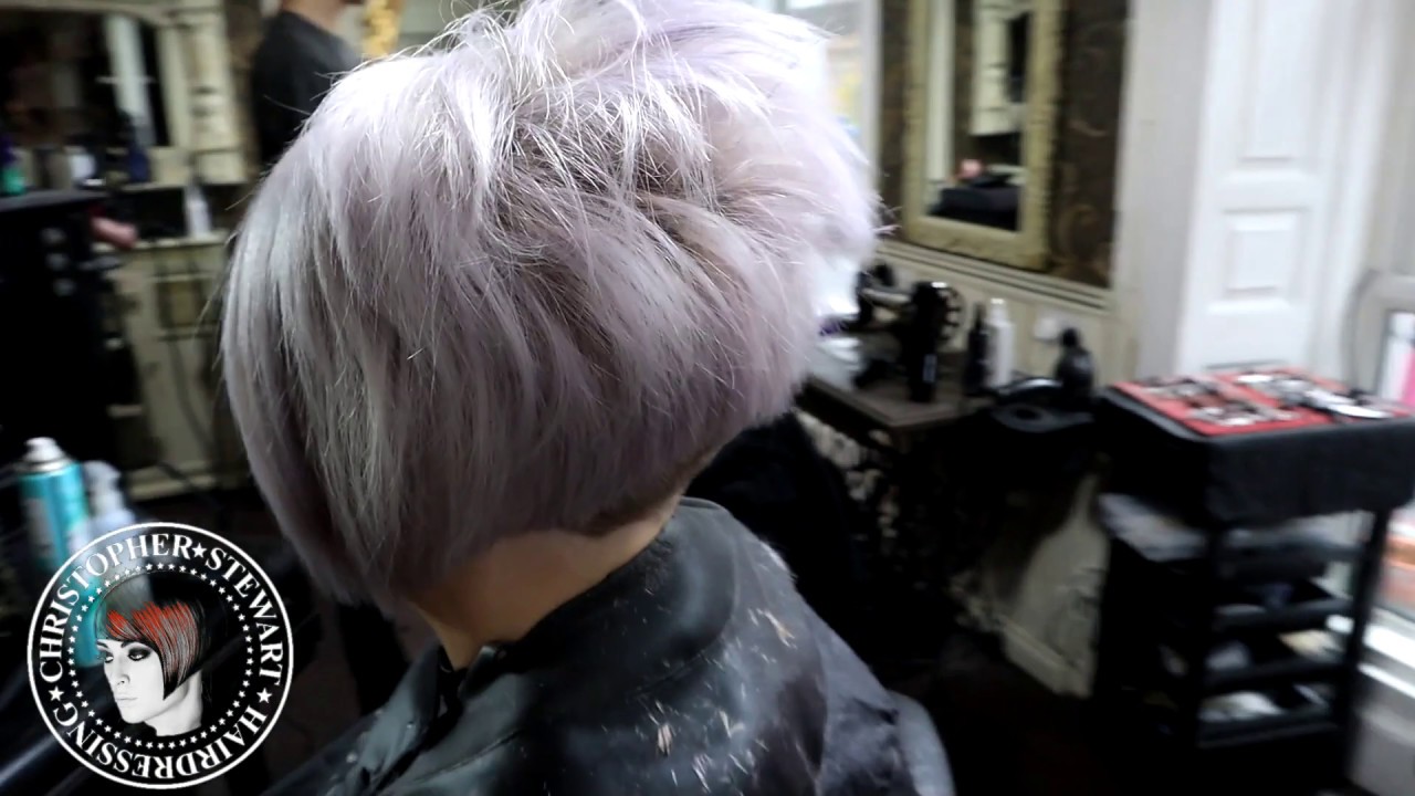 short shaved graduated bob with disconnection step by step