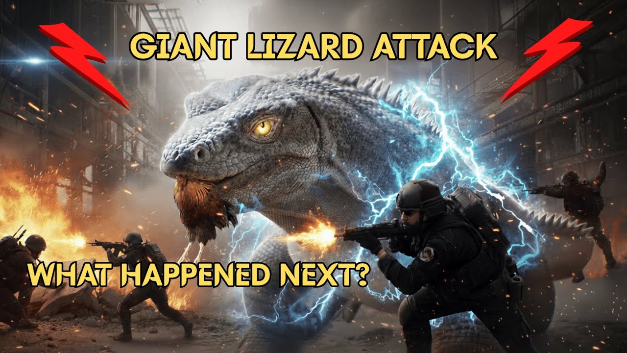 A giant lizard attacks a mother chicken — danger, fear, and a dramatic rescue unfold.