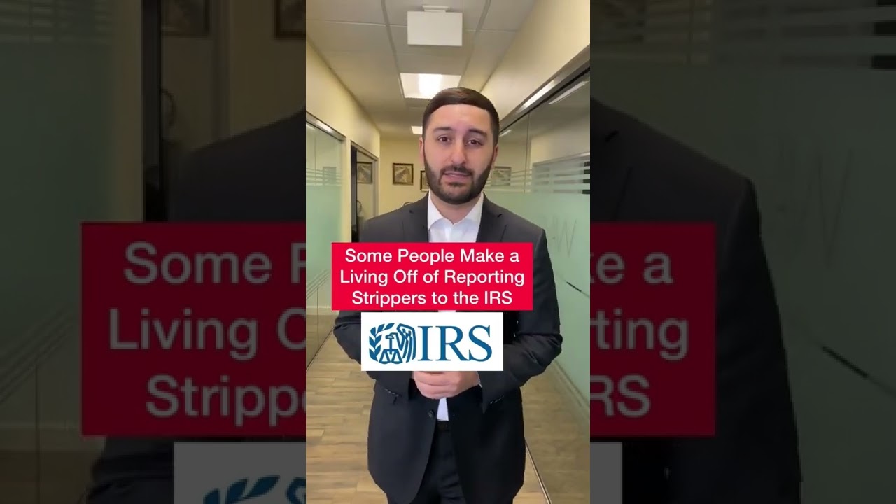 Some People Make a Living Off of Reporting Strippers to the IRS! #law #shorts #lawyer #facts