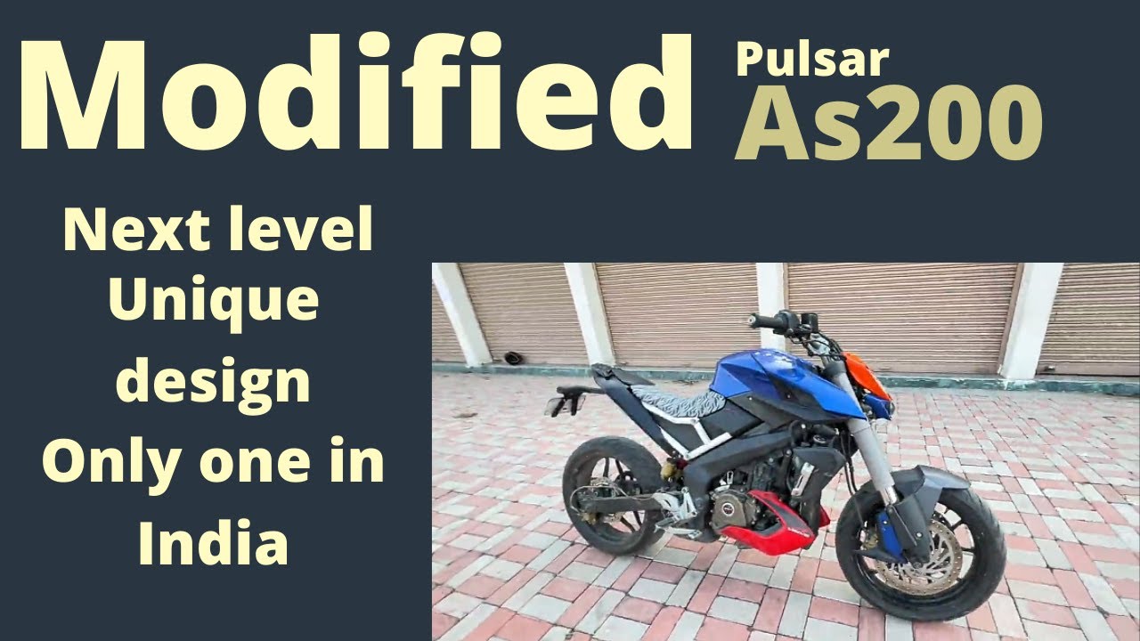 Modified  Pulsar As200 unique muscular type Streetfighter design part 1