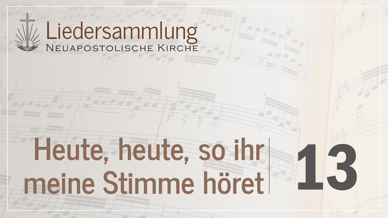 🎵 Alte Chormappe🎵 CM 13 - Heute, heute