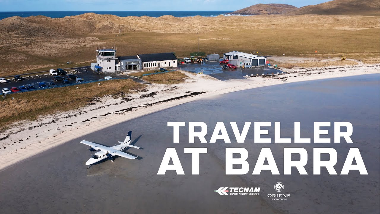 P2012 TRAVELLER LANDED AT BARRA AIRPORT