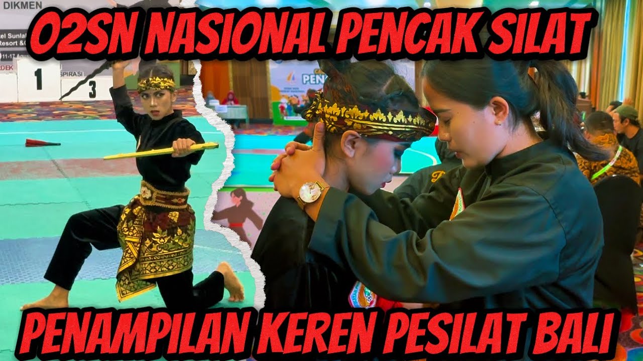 Penampilan keren Solo kreatif Pencak Silat Bali O2SN Nasional
