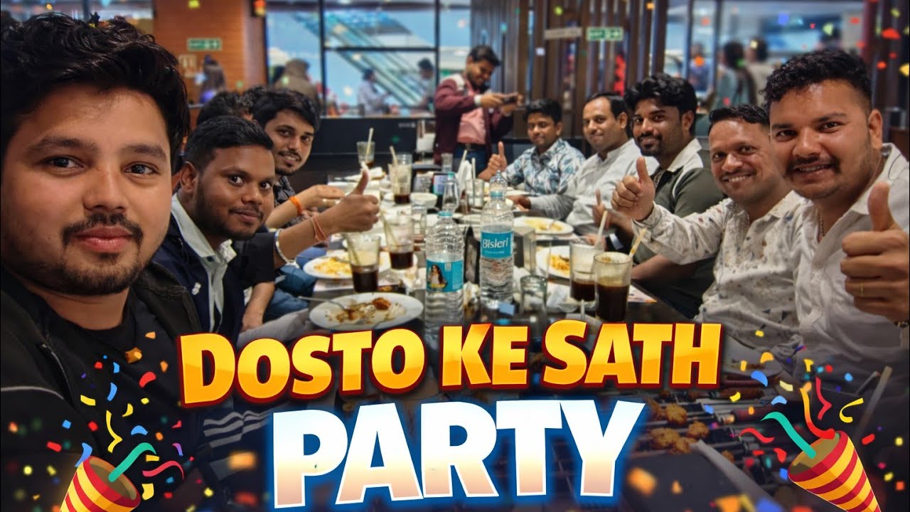 PARTY INJOY WITH GROUP WORKll dosto ke sath party🥳