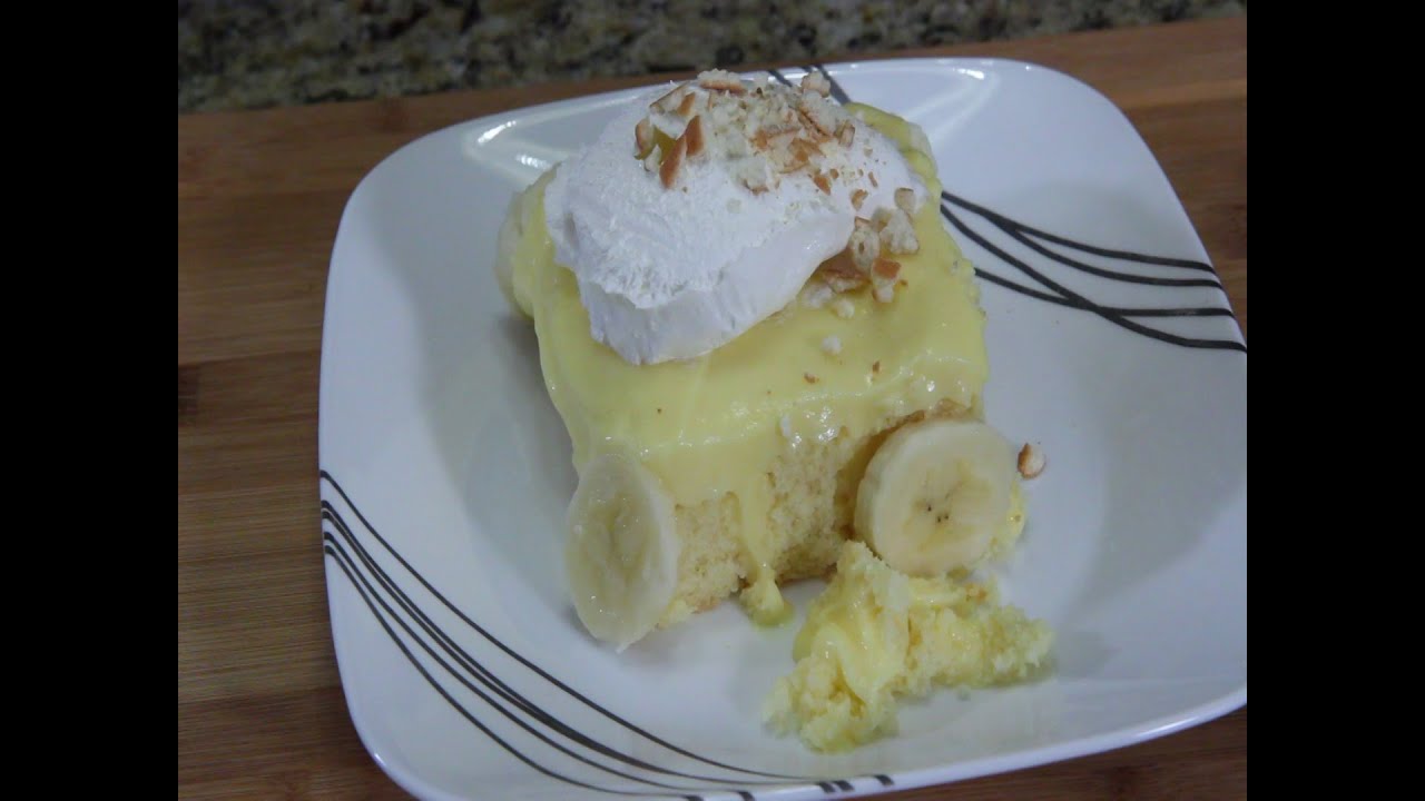 Banana Poke Cake - Desserts
