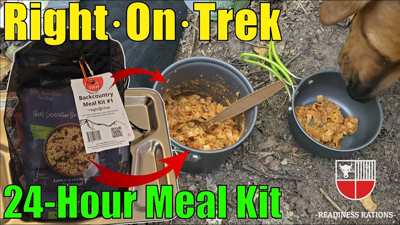Обзор походного пайка MRE | Набор для бэккантри RightOnTrek | Дегустация 24-часового походного на...
