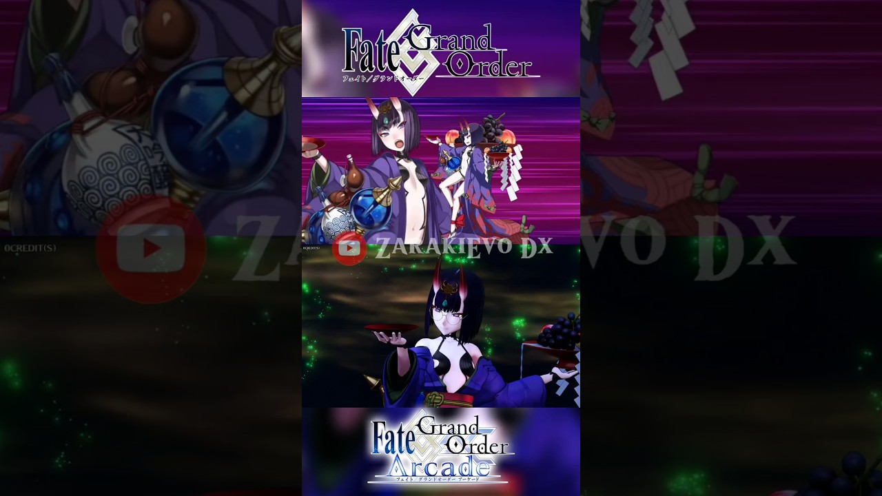 Shuten Douji Noble Phantasm Evolution | FGO vs FGO Arcade #fgo #fgojp #fgoac #shutendouji