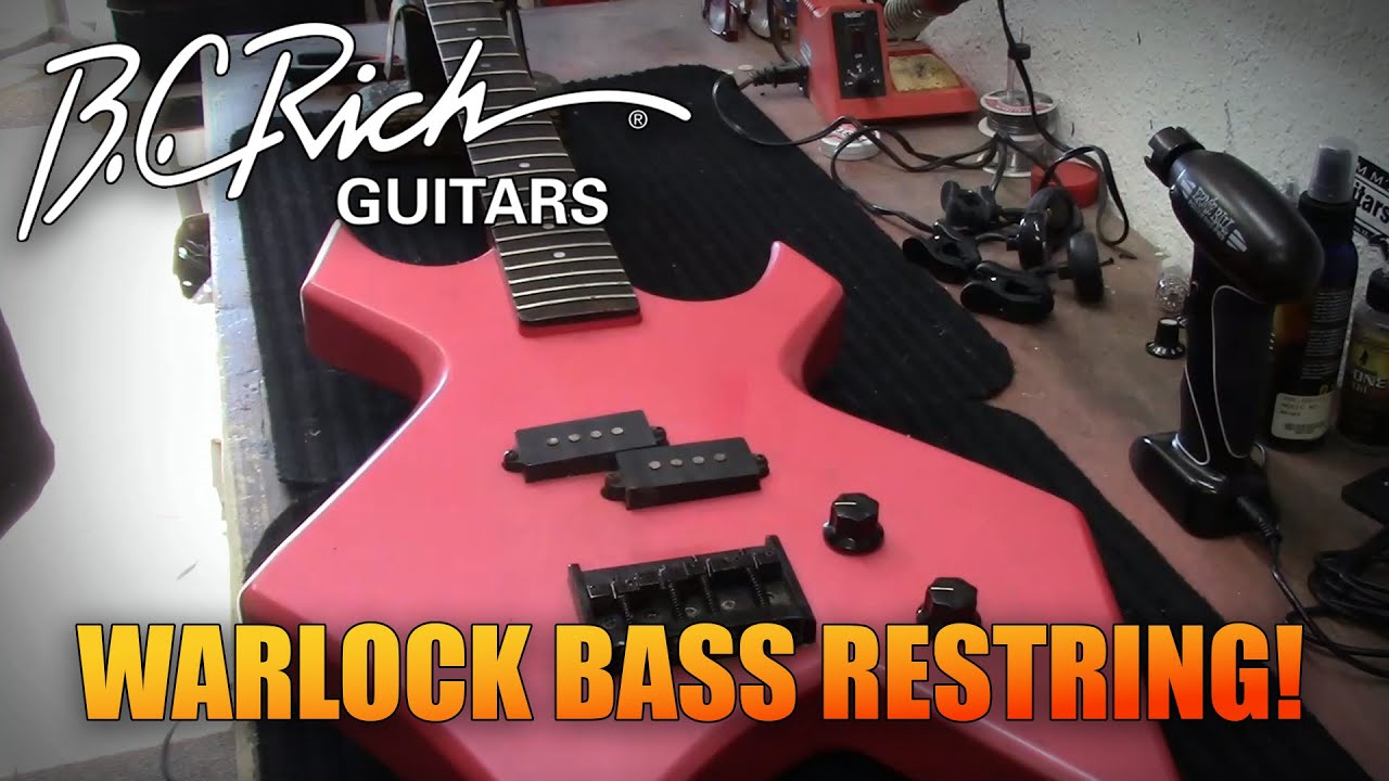 B.C. Rich Warlock Bass Restring!