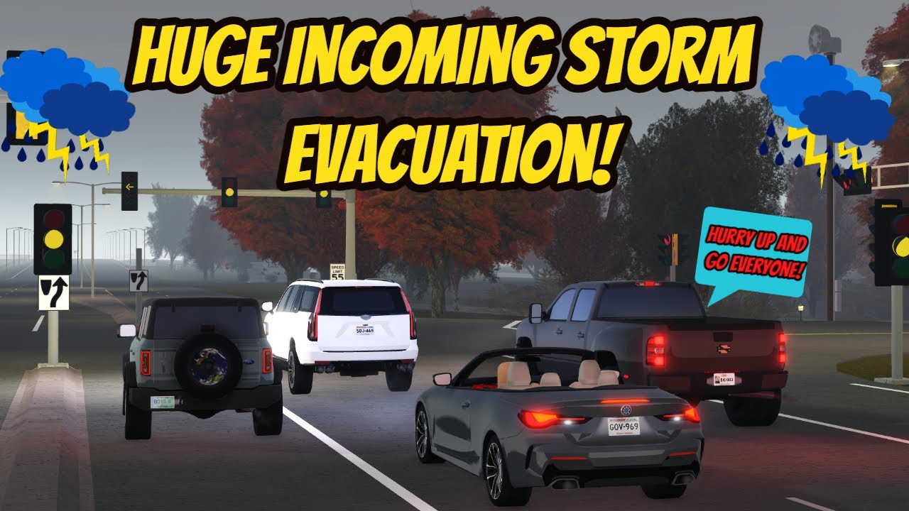Greenville, Wisc Roblox l Fog Storm City EVACUATION Update Roleplay