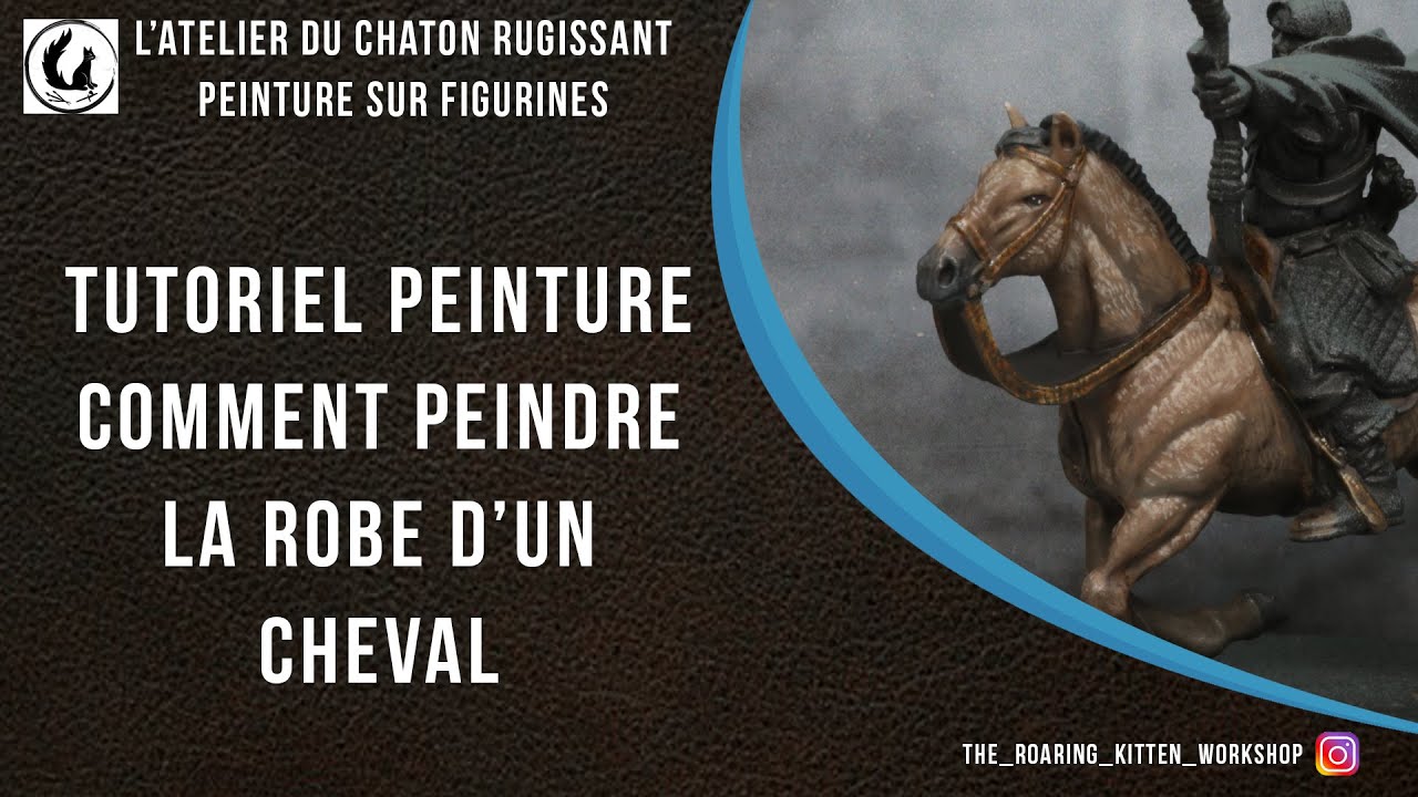 Tutoriel de peinture sur figurines - Peindre la robe d'un cheval