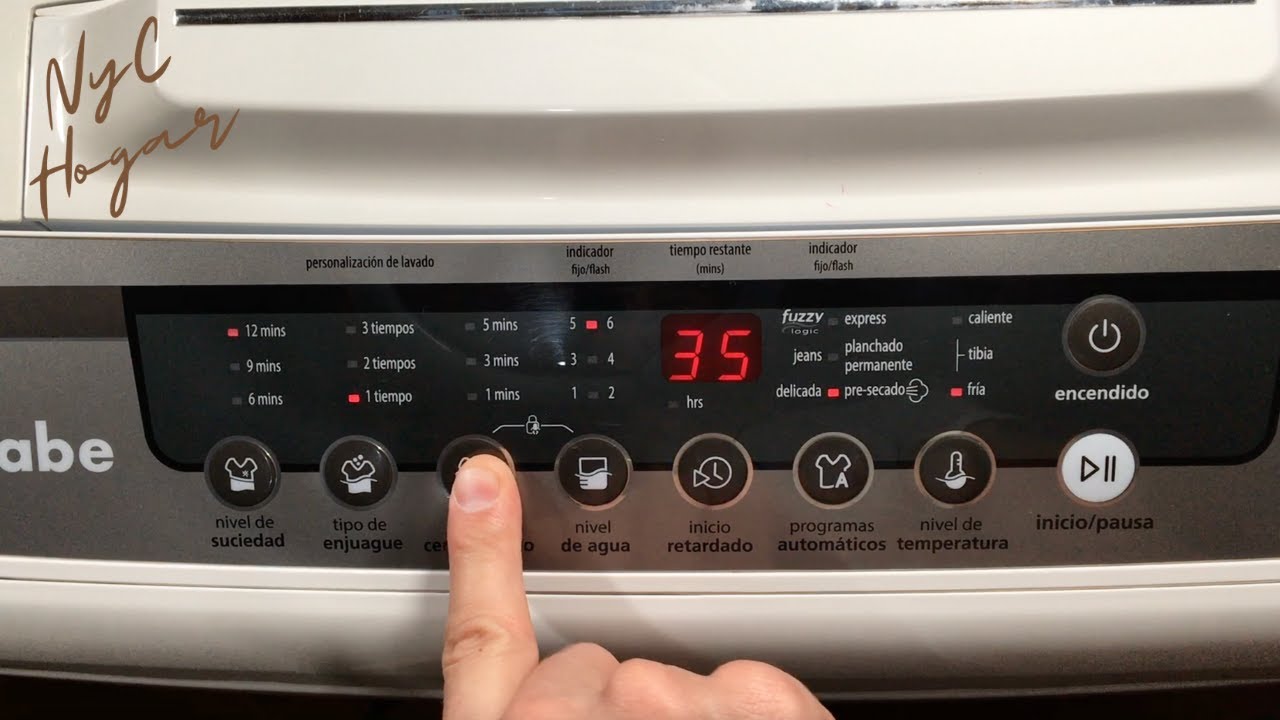 Todas las Funciones de Lavadora Automática 🎛 Carga superior Mabe, Electrolux, LG, Samsung, Whirlpool